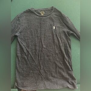 Polo by Ralph Lauren Men's Charcoal Long Sleeve Tee